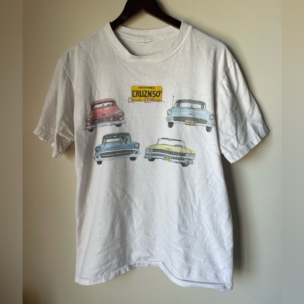 Vintage 90s cruising 50s muscle car tee